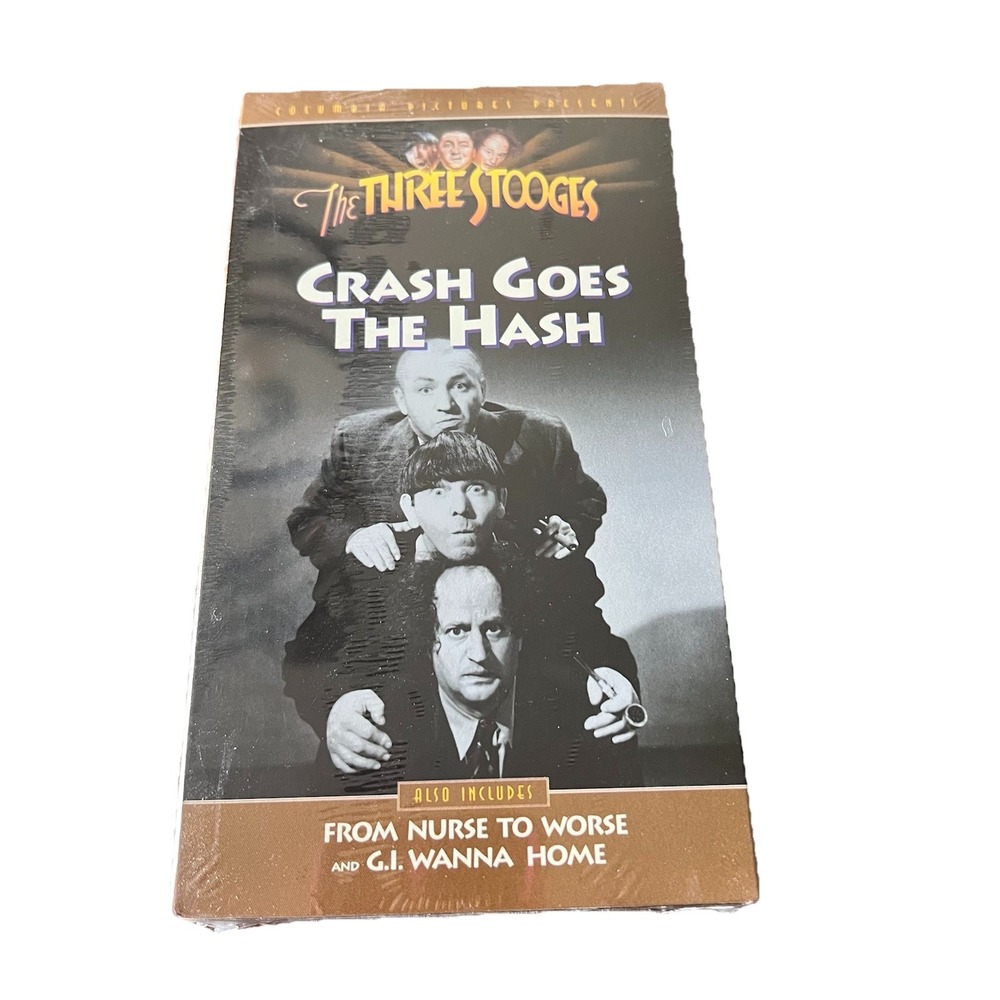 The‎ Three Stooges Crash Goes The Hash VHS Vintage Classic New Sealed 1993